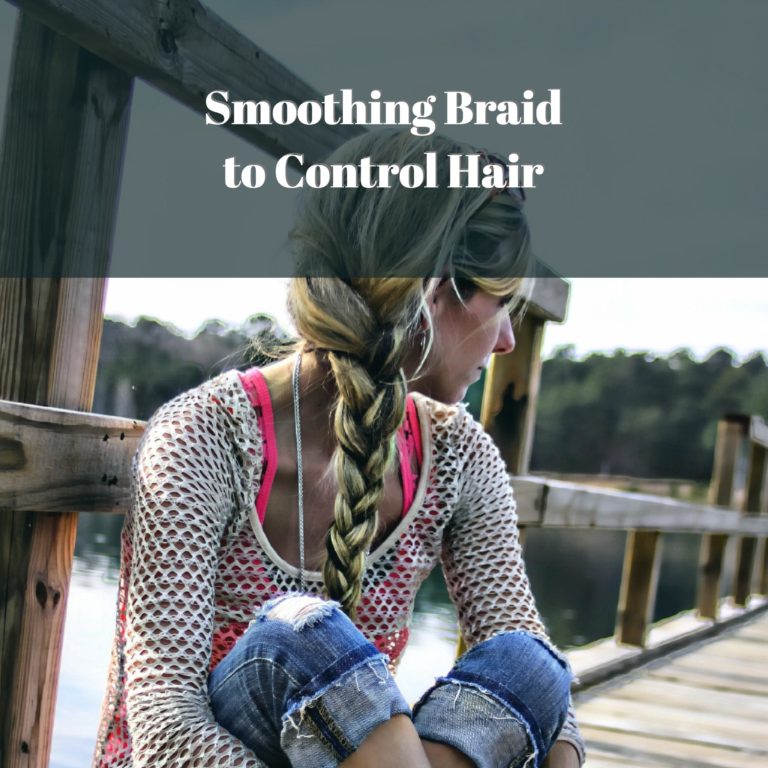 smoothing a braid hair tips
