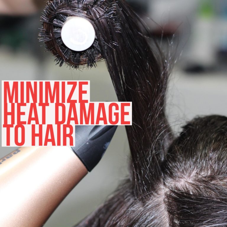avoid heat damage to hair when styling hair